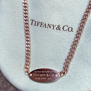 Return to Tiffany Oval Tag Necklace